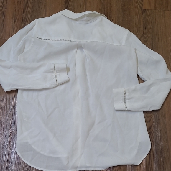 CLOTH & STONE Ivory Button-Up Shirt USED GOOD CONDITION ZISE S FOR WOMEN. - Picture 9 of 10